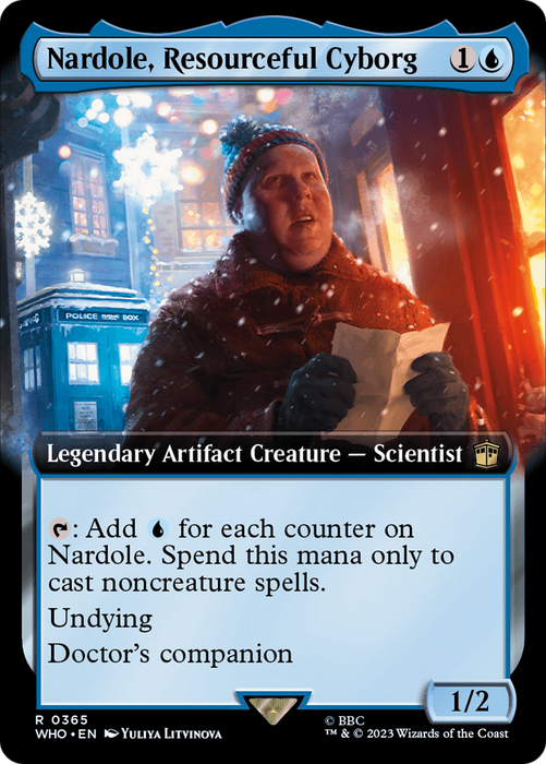 Nardole, Resourceful Cyborg (WHO-365) - rare: (Extended Art) - Foil
