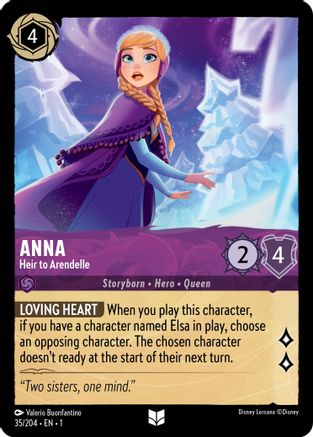 Anna - Heir to Arendelle (35/204) - Uncommon