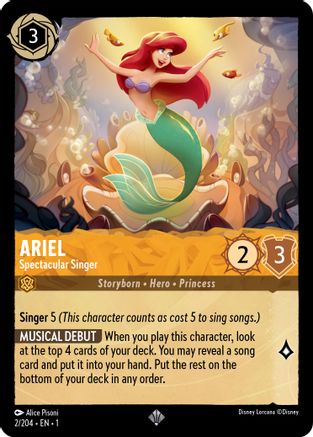 Ariel - Spectacular Singer (2/204) - Super Rare