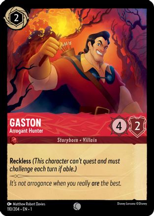 Gaston - Arrogant Hunter (110/204) - Common