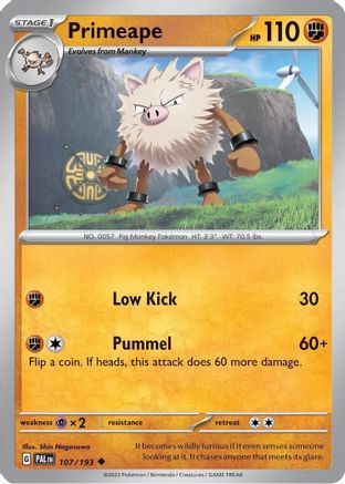 Primeape (107/193) - MCP  - Uncommon - Holofoil