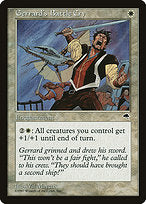 Gerrard's Battle Cry (TMP-021) - rare