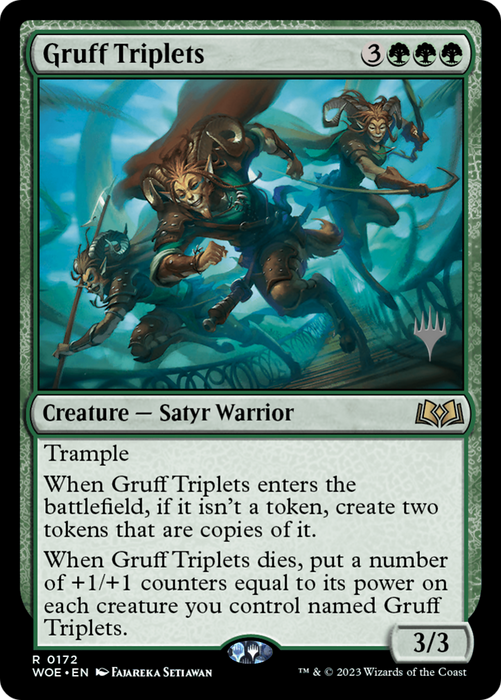 Gruff Triplets (PPWOE-172P) - rare - Foil