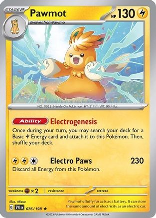 Pawmot (076/198) - MCP  - Rare - Holofoil