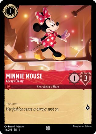 Minnie Mouse - Always Classy (116/204) - Common - Cold Foil
