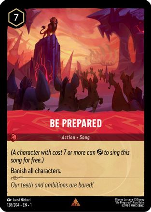Be Prepared (128/204) - Rare - Cold Foil