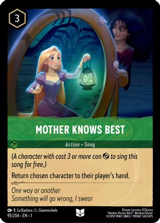 Mother Knows Best (95/204) - Uncommon - Cold Foil
