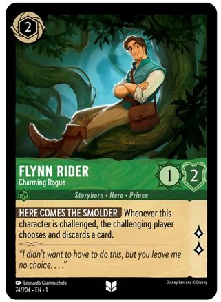 Flynn Rider - Charming Rogue (74/204) - Uncommon - Cold Foil