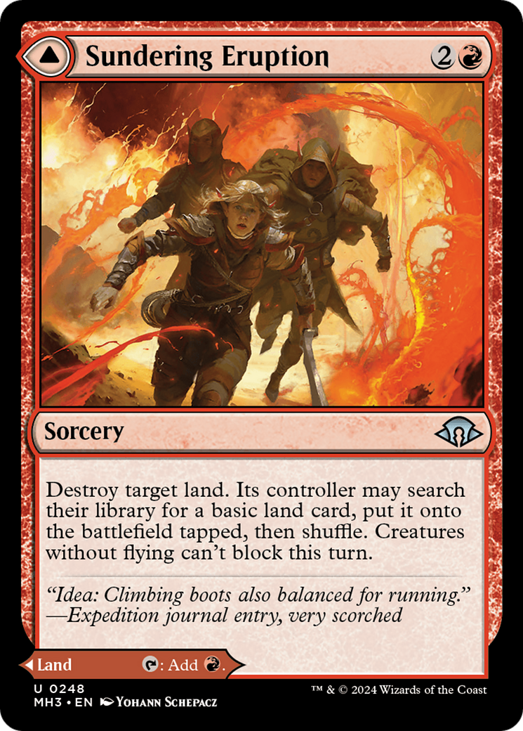 Sundering Eruption // Volcanic Fissure (MH3-248) - uncommon - Foil