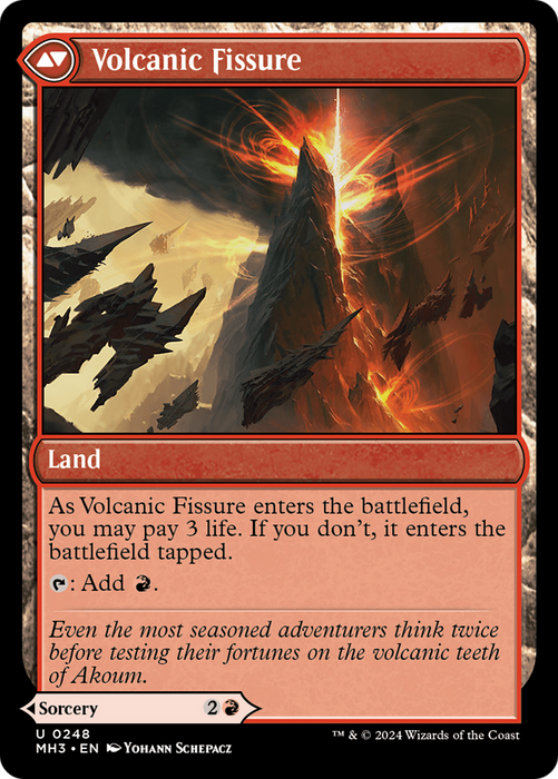 Sundering Eruption // Volcanic Fissure (MH3-248) - uncommon