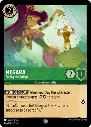 Megara - Pulling the Strings (87/204) - Common - Cold Foil