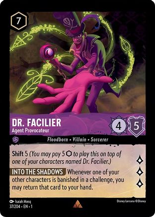 Dr. Facilier - Agent Provocateur (37/204) - Rare
