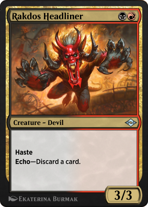 Rakdos Headliner (J21-709) - uncommon