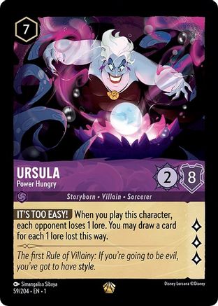 Ursula - Power Hungry (59/204) - Legendary