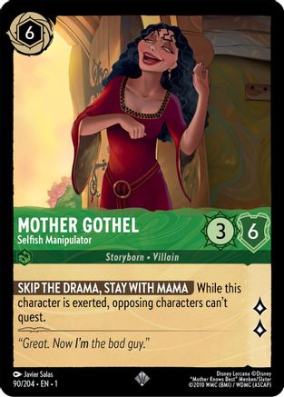 Mother Gothel - Selfish Manipulator (90/204) - Super Rare