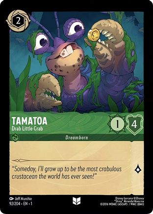 Tamatoa - Drab Little Crab (92/204) - Uncommon
