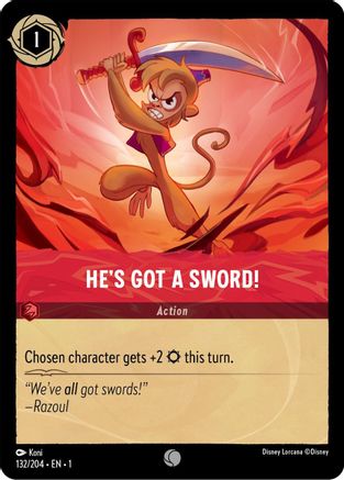 He's Got A Sword! (132/204) - Common