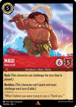 Maui - Hero to All (114/204) - Rare