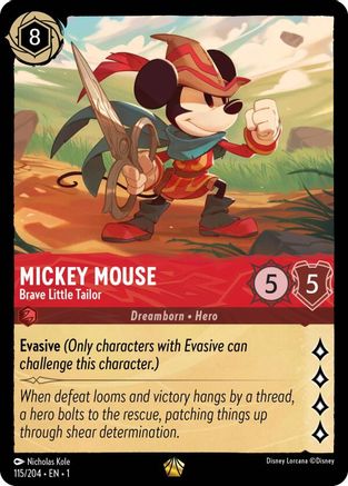 Mickey Mouse - Brave Little Tailor (115/204) - Legendary