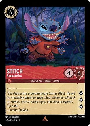 Stitch - Abomination (125/204) - Rare
