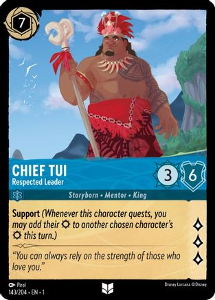 Chief Tui - Respected Leader (143/204) - Uncommon - Cold Foil