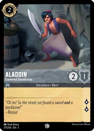 Aladdin - Cornered Swordsman (171/204) - Common