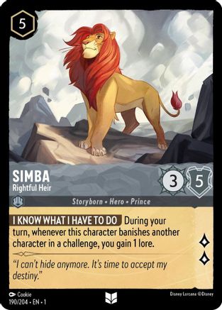 Simba - Rightful Heir (190/204) - Uncommon