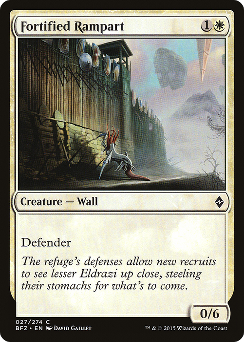 Fortified Rampart (BFZ-027) - common