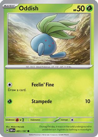 Oddish (001/197) - SOF  - Common