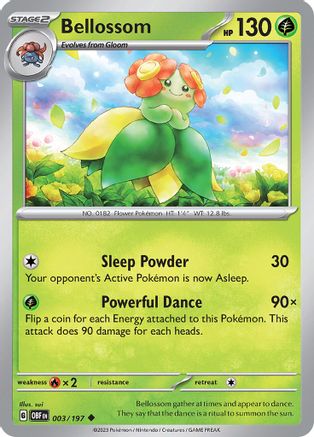 Bellossom (003/197) - SOF  - Uncommon - Reverse Holofoil