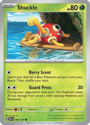 Shuckle (005/197) - SOF  - Common