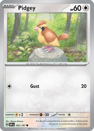 Pidgey (162/197) - SOF  - Common