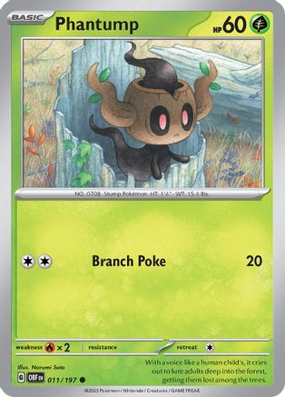 Phantump (011/197) - SOF  - Common - Reverse Holofoil