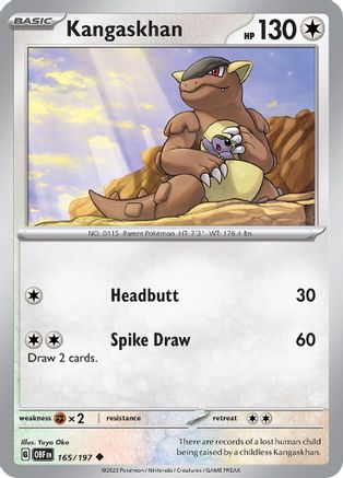 Kangaskhan (165/197) - SOF  - Uncommon - Reverse Holofoil