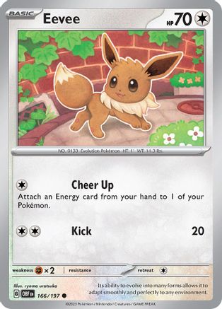 Eevee (166/197) - SOF  - Common - Reverse Holofoil