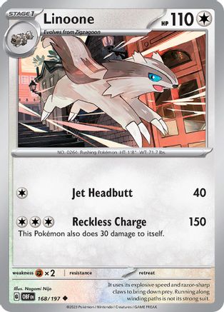 Linoone (168/197) - SOF  - Uncommon - Reverse Holofoil