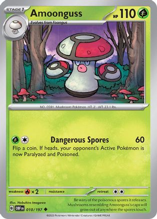 Amoonguss (010/197) - SOF  - Uncommon - Reverse Holofoil
