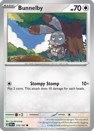 Bunnelby (175/197) - SOF  - Common - Reverse Holofoil