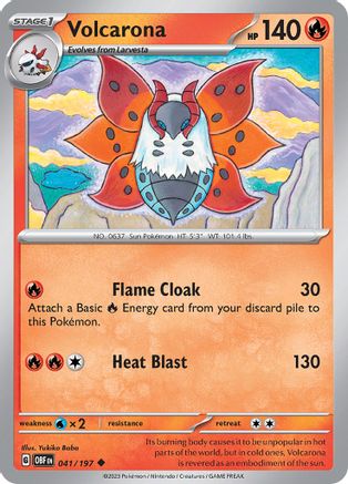 Volcarona (041/197) - SOF  - Uncommon - Reverse Holofoil
