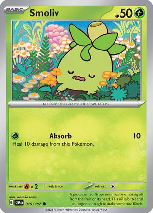 Smoliv (019/197) - SOF  - Common - Reverse Holofoil