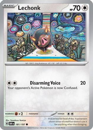 Lechonk (181/197) - SOF  - Common - Reverse Holofoil