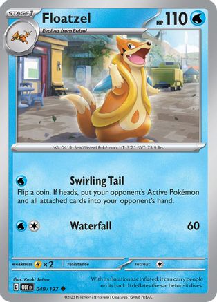 Floatzel (049/197) - SOF  - Uncommon