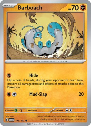 Barboach (108/197) - SOF  - Common - Reverse Holofoil
