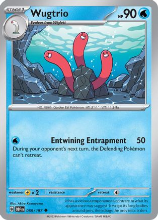 Wugtrio (059/197) - SOF  - Uncommon - Reverse Holofoil