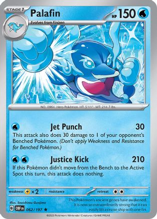 Palafin (062/197) - SOF  - Rare - Holofoil