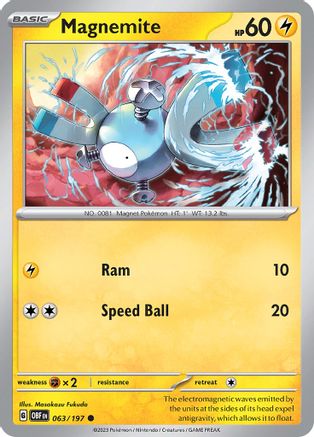 Magnemite (063/197) - SOF  - Common