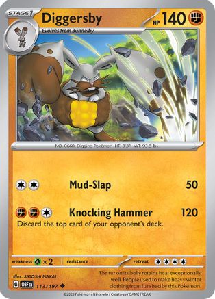 Diggersby (113/197) - SOF  - Uncommon - Reverse Holofoil