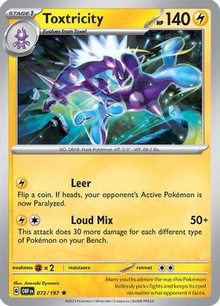 Toxtricity (072/197) - SOF  - Rare - Holofoil