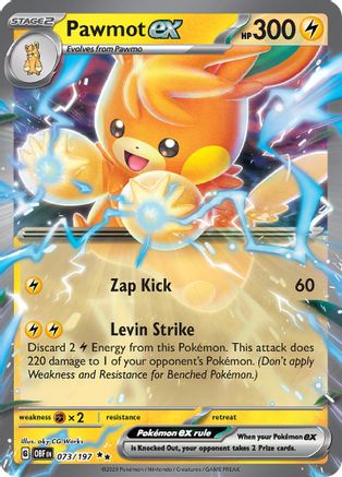 Pawmot ex (073/197) - SOF  - Double Rare - Holofoil