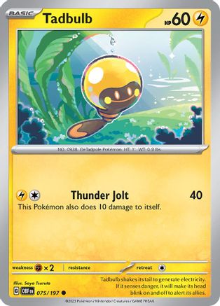 Tadbulb 075/197 (075/197) - SOF  - Common - Reverse Holofoil